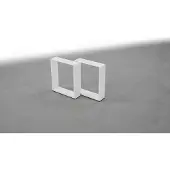 Zieger Patins de table 400 x 400mm blanc