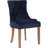 CLP Chaise de salle à manger Aberdeen velours antique-clair
