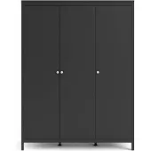 Tvilum Armoire Madrid, finition noire mate