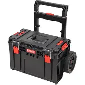 Qbrick System PRIME Chariot empilable 590 x 425 x 660 mm 37 l IP66 Capacité de charge de 100 kg avec double poignée télescopique en aluminium