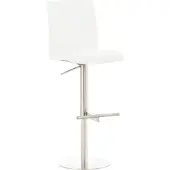 CLP Tabouret de bar Cadiz similicuir acier inoxydable