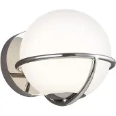 FEISS Applique blanche sphère chromée Apollo 1xG9 3W Feiss