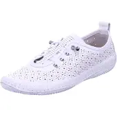 COSMOS COMFORT : chaussures de ville pour femmes, chaussures basses, pantoufles, couleur blanche, style décontracté