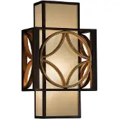 Elstead Lighting Applique murale Remy, finition bronze vieilli et or de Paris, 1xE14x40W, métal, dimensions : 34,3 x 20,5 x 10,2 cm, IP20, Feiss