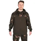 Fox International LW Kaki / Camo Split Zip Hoody 2XL