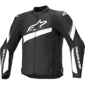 Alpinestars T-GP Plus R V4, veste en textile ,Noir/Blanc ,M