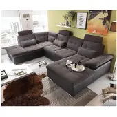 AEA Ecksofa U-Form Sofa Wohnlandschaft Garnitur Polster Bettfunktion Design Modern