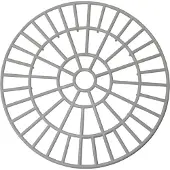 Weck Solid Plastic Sink Grid Filter Argenté
