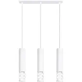 Sollux Lampe suspendue LIRO 3L blanc 3xGU10 10W acier 125x6x40cm