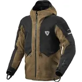 REV'IT! Tectonic H2O, veste textile imperméable ,Marron/Noir ,M