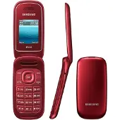 Samsung GT-E1272 Rouge Dual Sim Téléphone portable à clapet Téléphone portable d'usine sans appareil photo