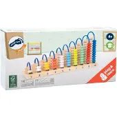 Small Foot Baby & Kleinkind Règle à calculer Boucle à calcul en bois Enfants à partir de 4 ans Jouets en bois Règle à calcul