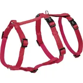 Nobby harnais de sécurité "Turva" rouge cou : 24-34 cm, poitrine : 30-40 cm, l : 10 mm