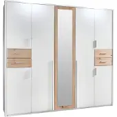 Wimex Armoire Vegas pour chambre à coucher, finition au choix : blanc / chêne Artisan