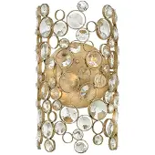 Elstead Lighting Anya Applique E14 double feuille d'argent (E14)