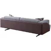 AEA Grauer Wohnzimmer 3-Sitzer Luxuriöses Dreisitzer Sofa Polster Couchen