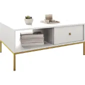 Mirjan 24 Table basse PANRUP – blanc / or