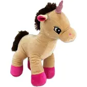 Joy toy Peluche licorne debout beige - env. 32 cm