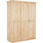 Inter Link Garde-robe Léon 140cm avec 3 portes - bois de pin