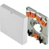 POLLMANN Boîte de raccordement pour cuisinière WAGO Bornes, câble de cuisinière, blanc