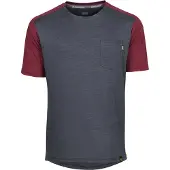 IXS Flow X Kids Jersey schwarz-solid raisin - YL