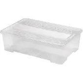 Heidrun Texbox en plastique transparent - 28L - L 57 x l 38 x H 17 cm