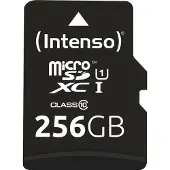 Intenso microSD Karte UHS-I Premium 256 Go Classe 10