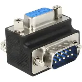 DeLOCK Adaptateur D-Sub9 -> D-Sub9 St/Bu 270° vis interchangeables