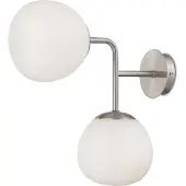 Maytoni Applique, métal verre nickel, hauteur réglable, H 36cm