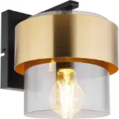 Globo Lighting Applique murale métal noir mat, 1x E27