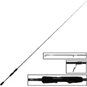FOX Rage Prism X Vertical Spinning Rod Noir 1.85 m / 50 g