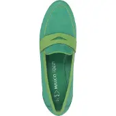 Marco Tozzi Mocassins pour femme en tissu souple 2-24229-44, pointure : 40 EU, couleur : vert