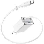 Anker Chargeur Nano (35 W, câble USB-C rétractable intégré) Blanc
