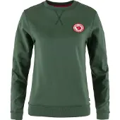 Fjall Raven - Sweat en coton biologique - 1960 Logo Badge Sweater W Deep Patina pour Femme en Coton - Taille S - Vert