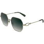 Longchamp Lo187s Woman Sunglasses Vert Medium Yellow 5/CAT3 Femme