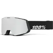 100% Snowcraft Hiper Ski Goggles Noir Mirror Silver Lens/CAT1
