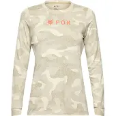 FOX Femmes, Maillot de cyclisme, W Ranger Tru Dri LS Jersey (L), Beige, L