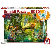 Schmidt Puzzle Fées de la Forêt - SPIELE - 200 pièces - Avec baguette magique