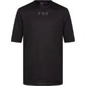 FOX Maillot vélo manches courtes - RANGER WORDMARK - Noir M