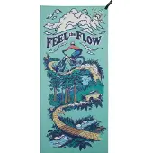 PackTowl Personal Body (XL) Flow, Serviette de voyage, Vert, Multicolore, Bleu, Rouge, Gris