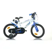 F.lli Schiano Sch Runner 16" - Vélo Pour Garçons (5-7 Ans), Roues 16", Cadre En Acier, Avec Accessoires - Couleur Bleu