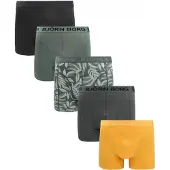 Björn Borg Boxers Cotton Stretch 5-Pack Multicolour Noir Vert Jaune taille L