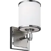 Elstead Lighting Applique murale Elstead Prospect Park E27, nickel satiné et chrome