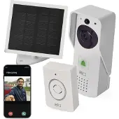 Emos GoSmart Carillon vidéo sans fil IP-09D avec WiFi et panneau solaire, fonctionnant sur piles (WiFi)