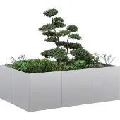 Prolenta Maison Exclusive - Jardinière 120x80x40 cm, en acier galvanisé