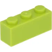 LEGO 100 pièces 3622 Brick 1x3 Part Basic Bricks 100 Lime