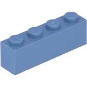 LEGO 100 pièces 3010 Brick 1x4 Part Basic Bricks 100 Sand Blue