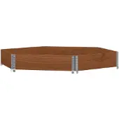 vidaXL Rehausse de palette Marron 160x160 cm Pin massif