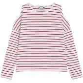 Scalpers T-Shirt rose / blanc