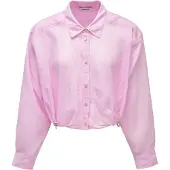 Salsa Jeans 21012028 Cropped Long Sleeve Shirt Rose M Femme
